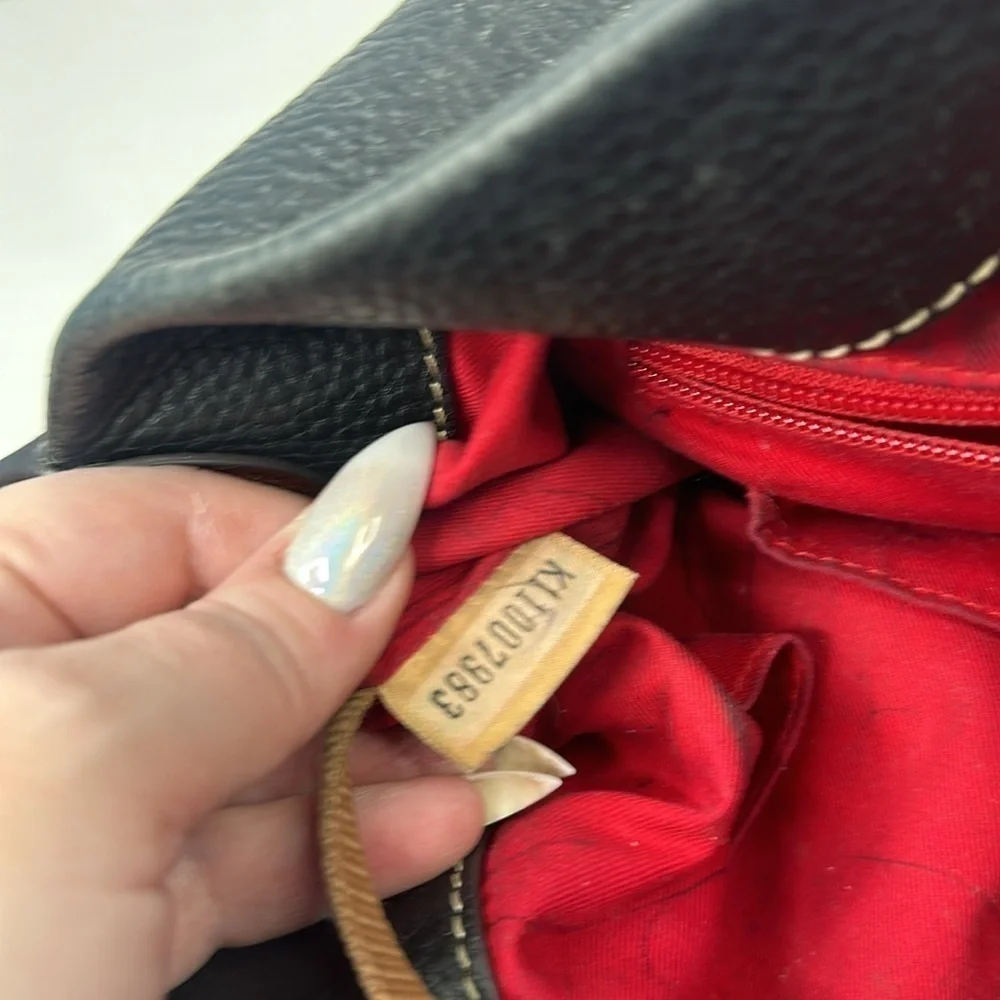 Dooney & Bourke Black Pebble Grain Shoulder Bag